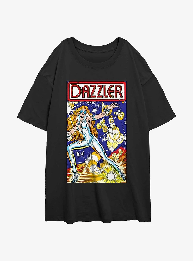 Marvel Dazzler Classic Cover Comic 20 Girls Oversized T-Shirt