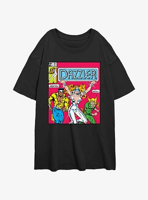 Marvel Dazzler Power Man and Iron Fist Comic Cover Girls Oversized T-Shirt