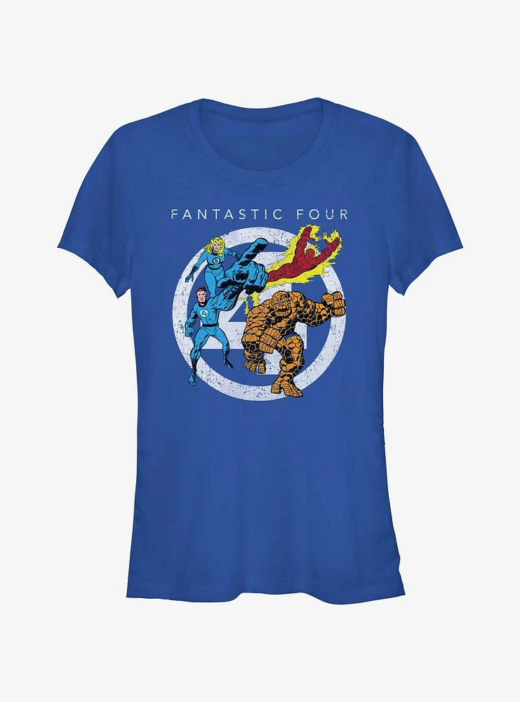 Marvel Fantastic Four Team Front Girls T-Shirt