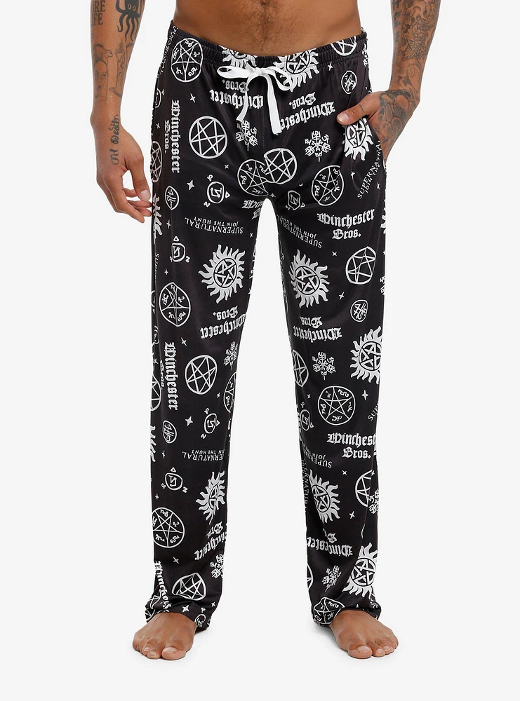 Supernatural Icons Pajama Pants