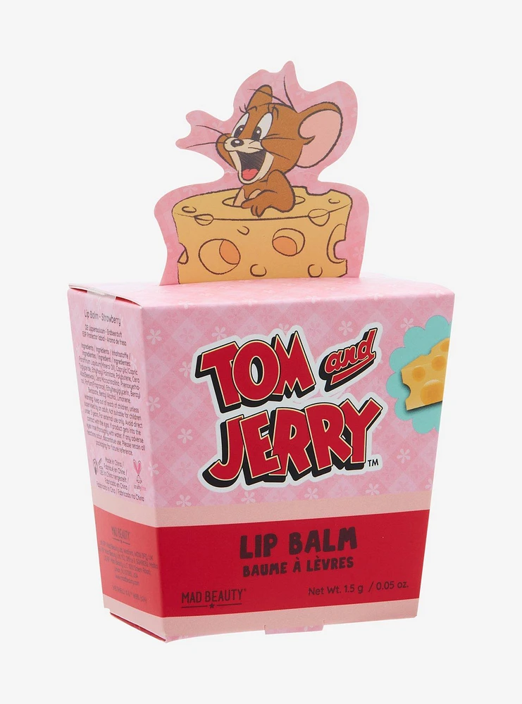 Mad Beauty Tom & Jerry Cheese Wedge Figural Lip Balm