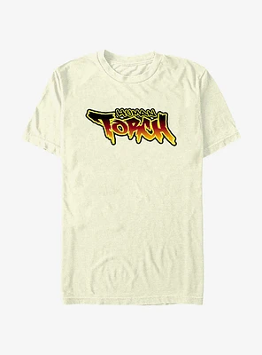 Marvel Fantastic Four Human Torch Graffiti Style T-Shirt