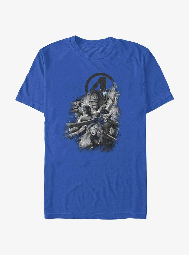 Marvel Fantastic Four Grayscale T-Shirt
