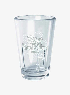 Pabst Blue Ribbon St. Patricks Day Mini Glass