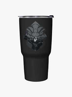 Overwatch Reinhardt Hammer Badge Travel Mug