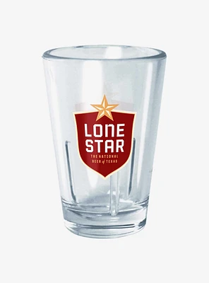 Pabst Blue Ribbon Lone Star Shield Mini Glass