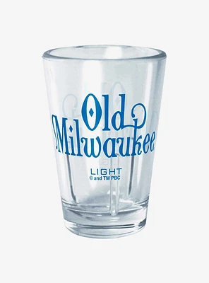 Pabst Blue Ribbon Old Milwaukee Light Mini Glass