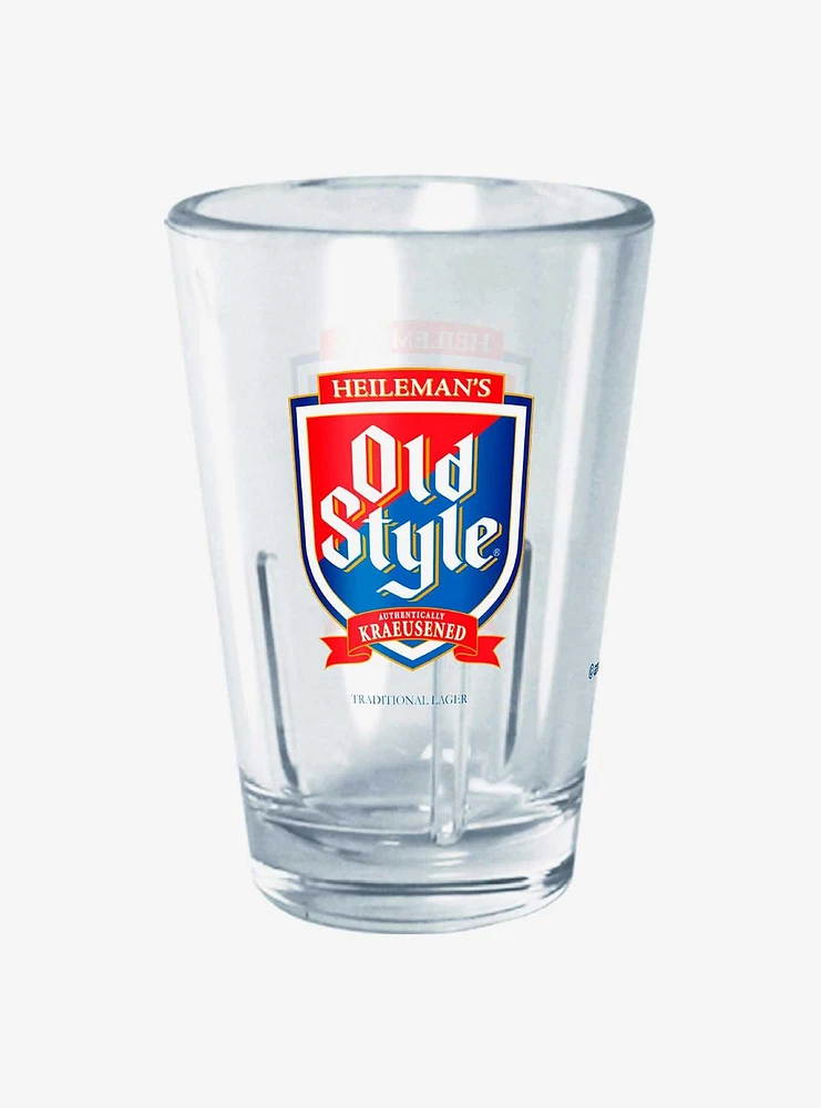 Pabst Blue Ribbon Heileman's Old Style Mini Glass