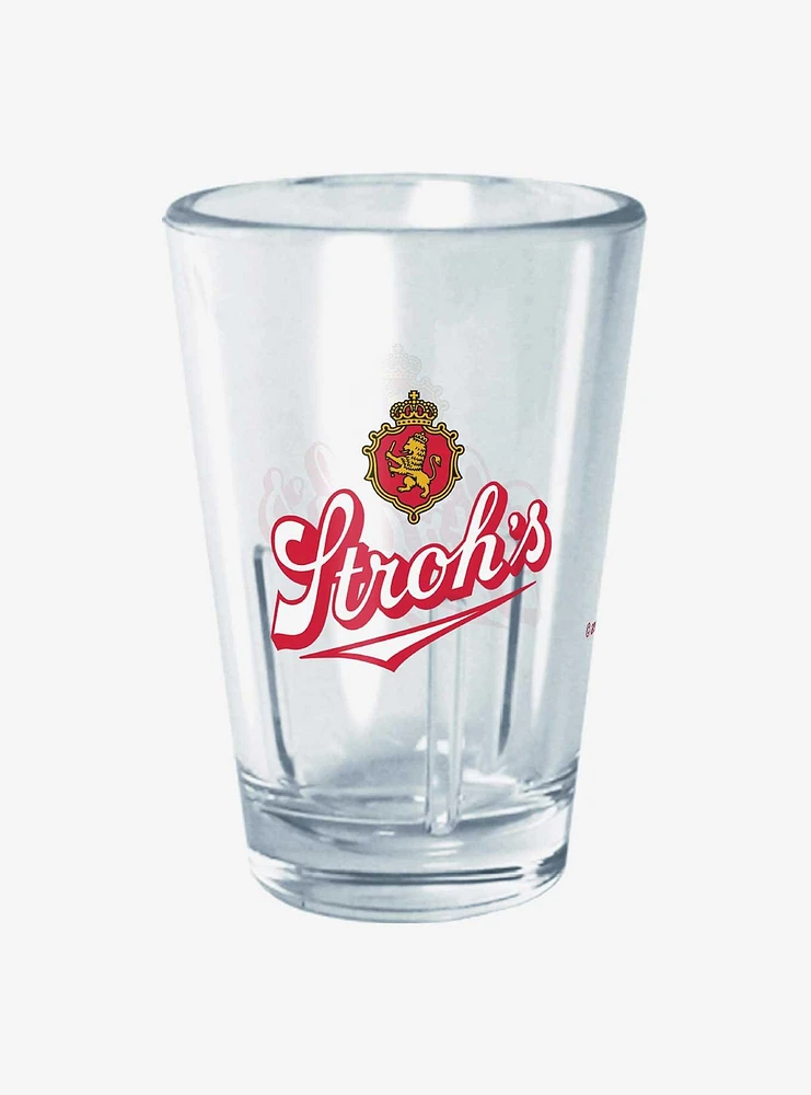 Pabst Blue Ribbon Stroh's Logo Mini Glass