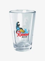 Pabst Blue Ribbon Snowbaord Rainier Mini Glass