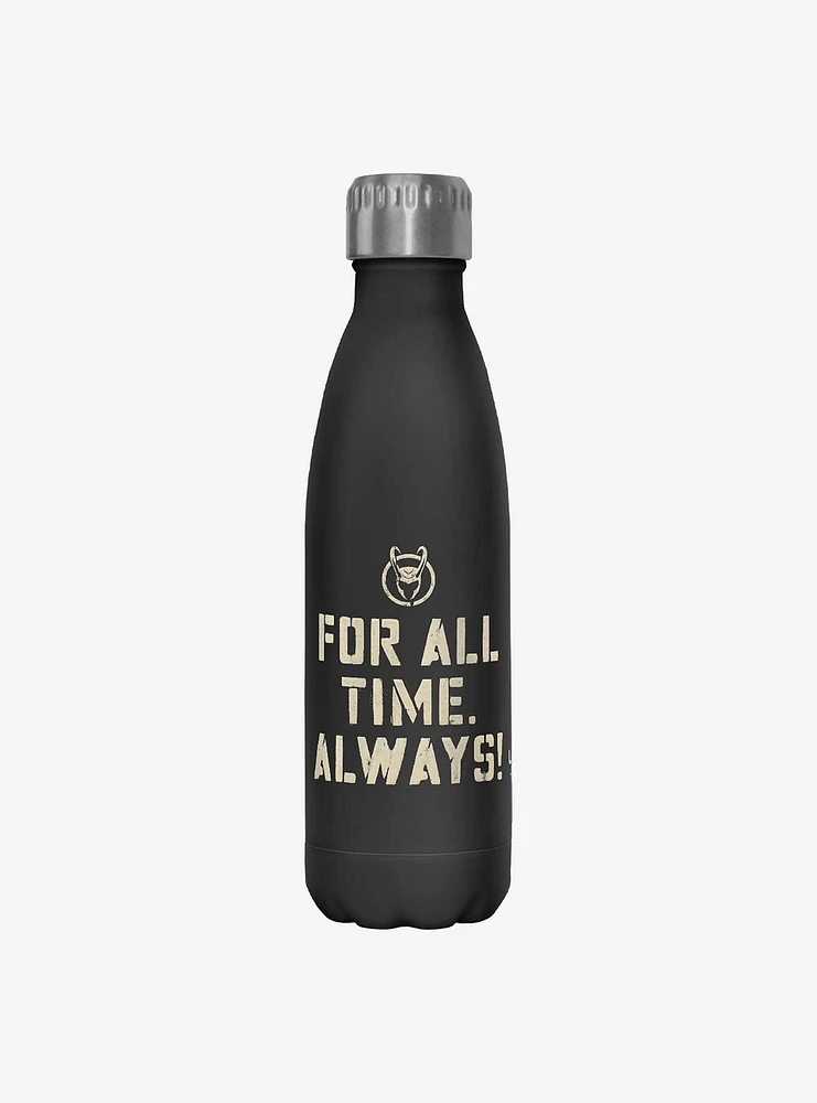 Marvel Loki For All Time Always Stainless Steel Water Bottle