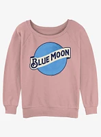 Coors Brewing Company Bright Blue Moon Logo Girls Slouchy Sweatshirt
