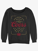Coors Brewing Company Vintage Beer Girls Slouchy Sweatshirt