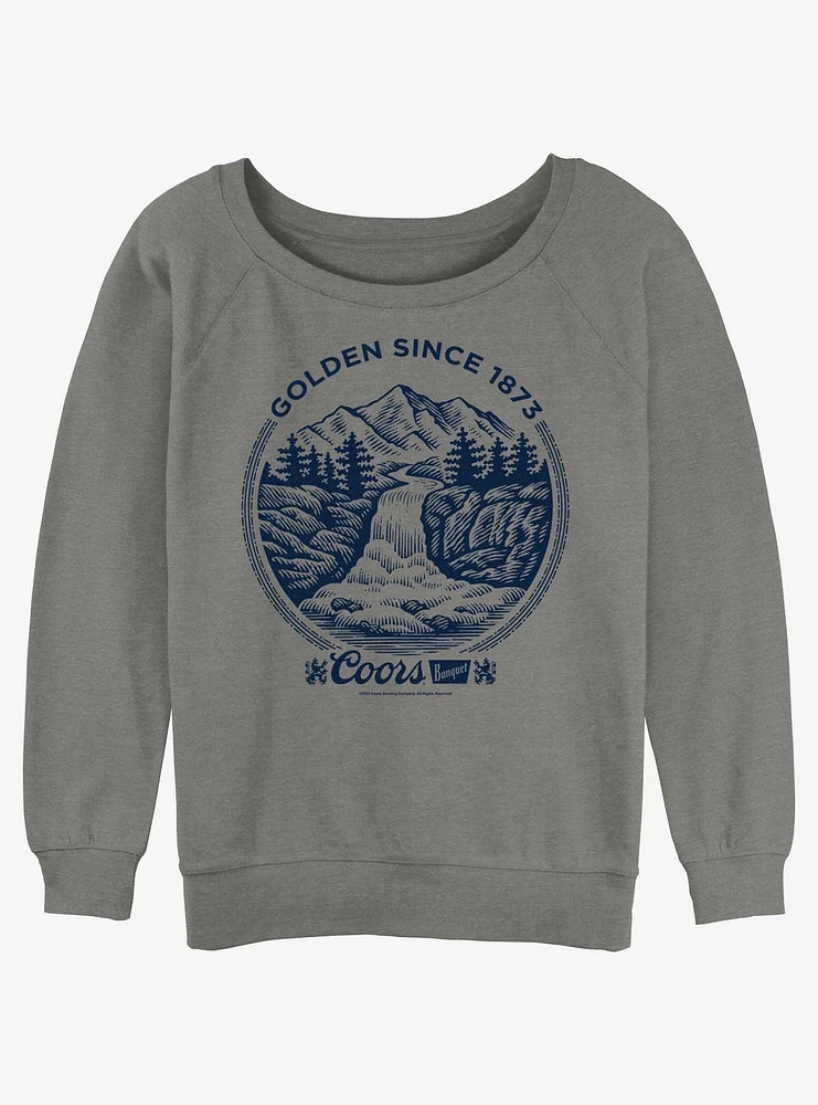 Coors Brewing Company Golden Since 1873 Girls Slouchy Sweatshirt