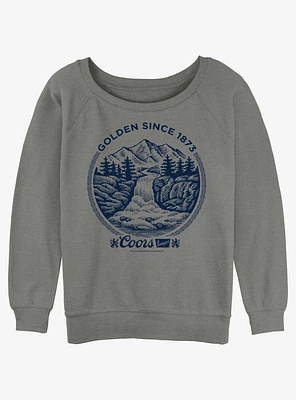 Coors Brewing Company Golden Since 1873 Girls Slouchy Sweatshirt