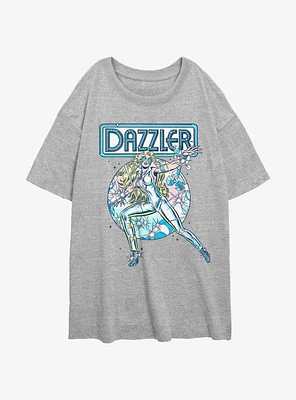 Marvel Dazzler Sparkle Womens Oversized T-Shirt