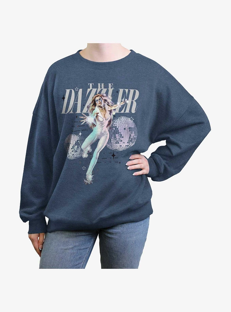 Marvel Dazzler Daze Womens Oversized Sweatshirt