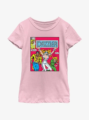 Marvel Dazzler Iron Fist And  Luke Cage Youth Girls T-Shirt