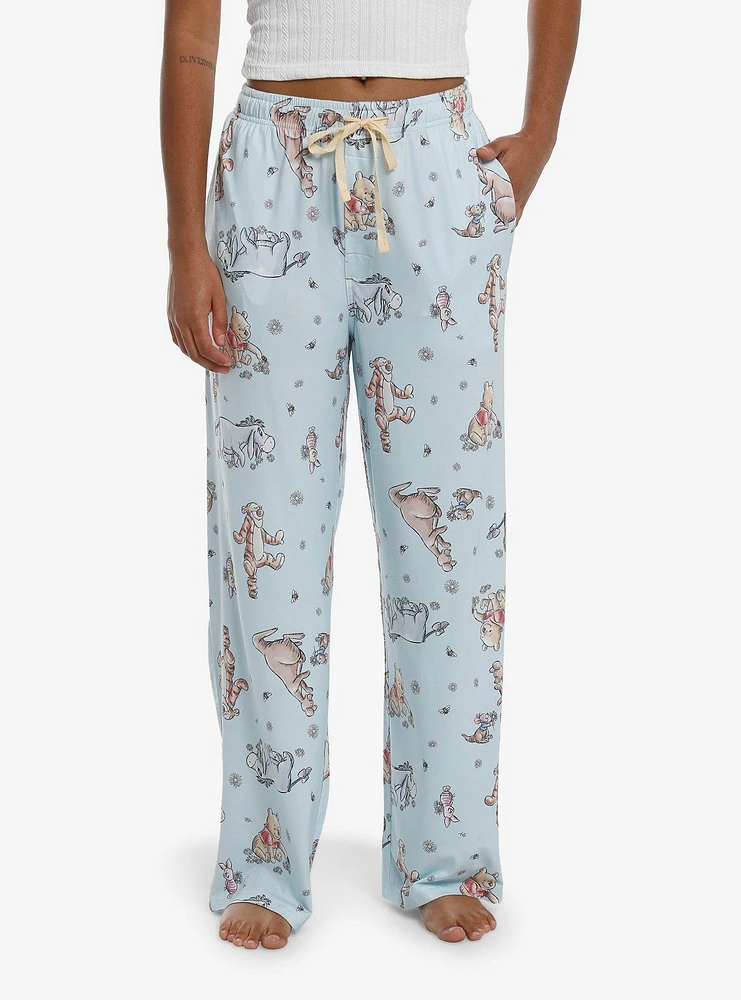 Disney Winnie The Pooh Pastel Character Pajama Pants