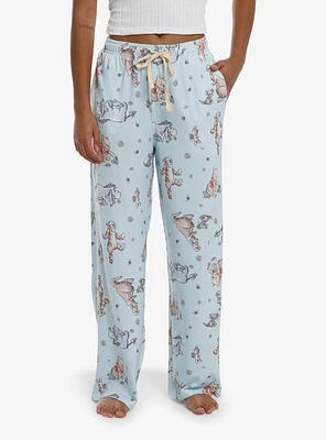 Disney Winnie The Pooh Pastel Character Pajama Pants