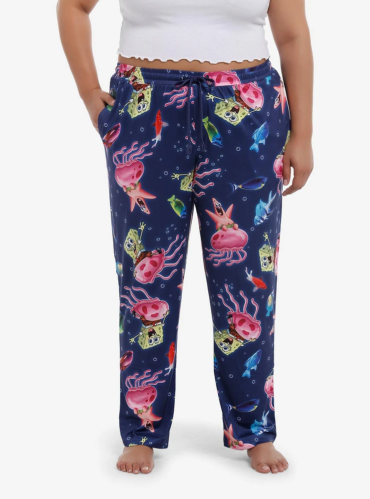 SpongeBob SquarePants Jellyfish Pajama Pants Plus