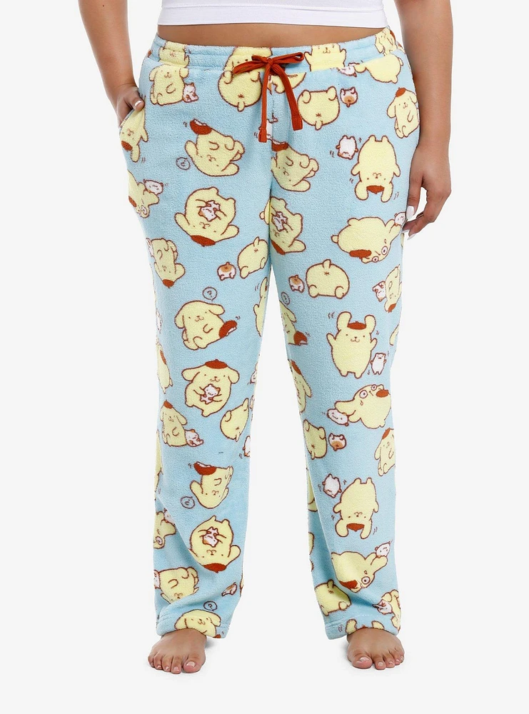 Pompompurin & Muffin Fuzzy Pajama Pants Plus