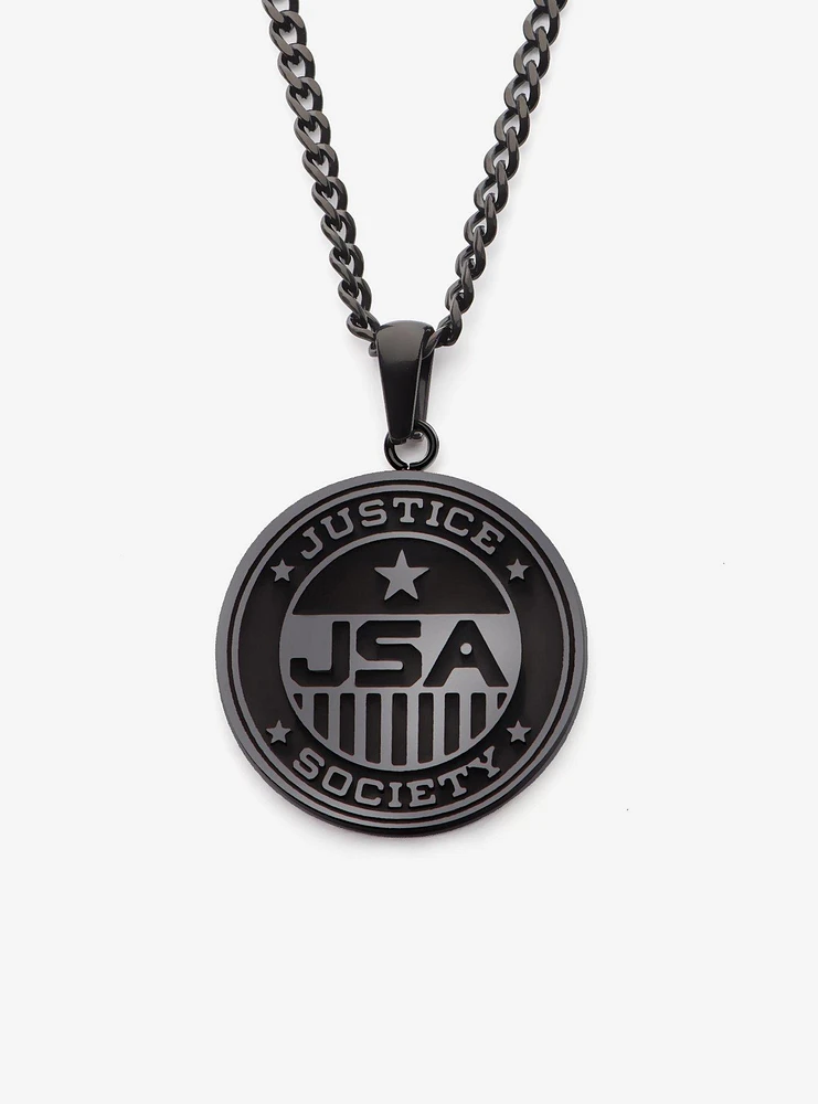 DC Comics Black Adam Black JSA Necklace