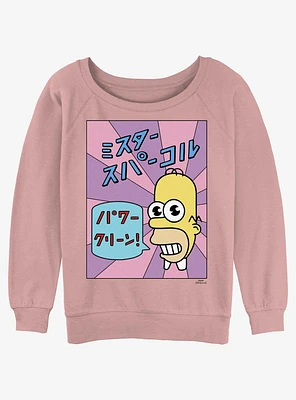 The Simpsons Mr. Sparkle Girls Slouchy Sweatshirt