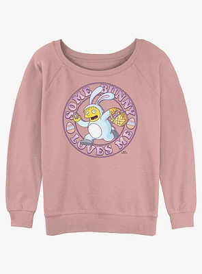 The Simpsons Some Bunny Loves Me Girls Slouchy Sweatshirt