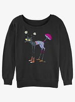 The Simpsons Mutant Snowball II Girls Slouchy Sweatshirt