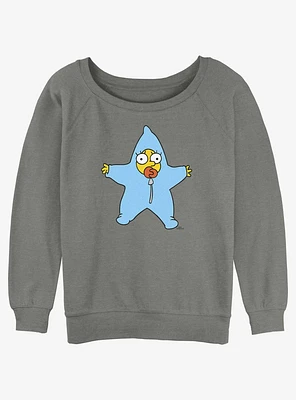 The Simpsons Maggie Snow Suit Girls Slouchy Sweatshirt