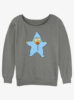 The Simpsons Maggie Snow Suit Girls Slouchy Sweatshirt