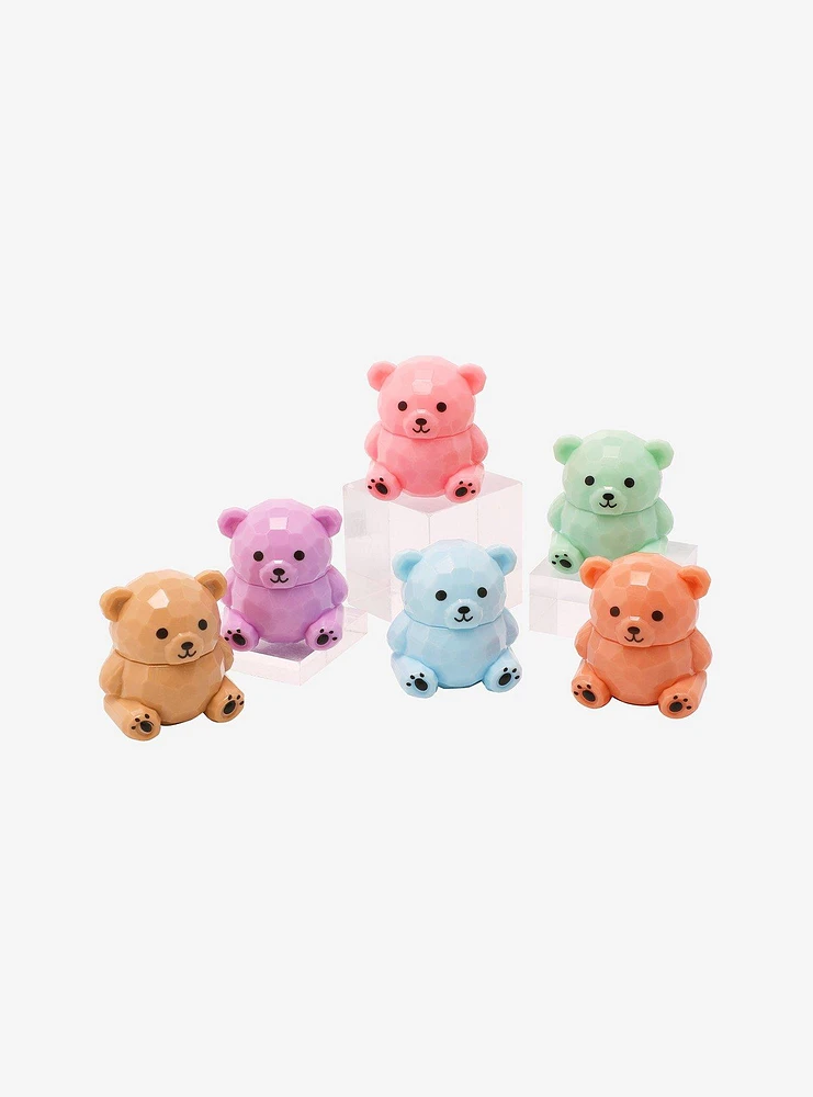 Pastel Teddy Bear Assorted Blind Lip Balm