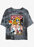 Marvel Dazzler Secret Of Dazzlers Sister Womens Tie-Dye Crop T-Shirt