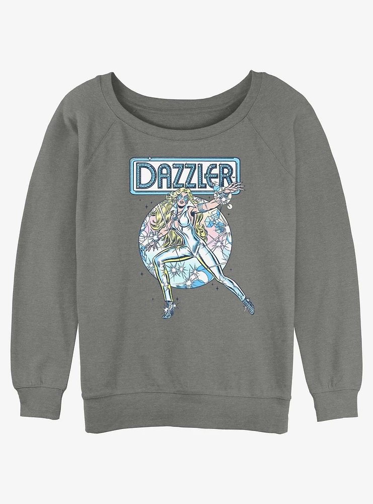 Marvel Dazzler Sparkle Womens Slouchy Sweatshirt