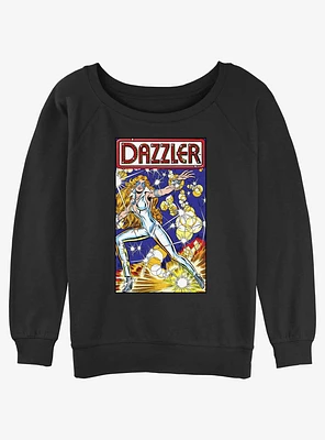 Marvel Dazzler Cover Comic 20 Womens Slouchy Sweatshirt