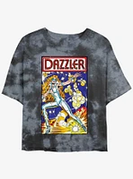 Marvel Dazzler Cover Comic 20 Womens Tie-Dye Crop T-Shirt