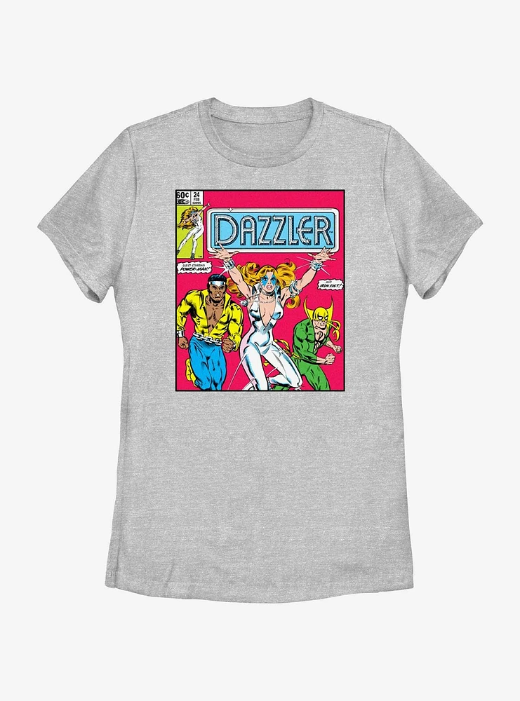 Marvel Dazzler Iron Fist And  Luke Cage Womens T-Shirt