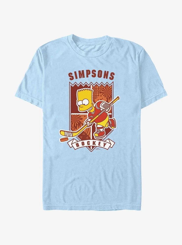 The Simpsons Hockey Crest T-Shirt