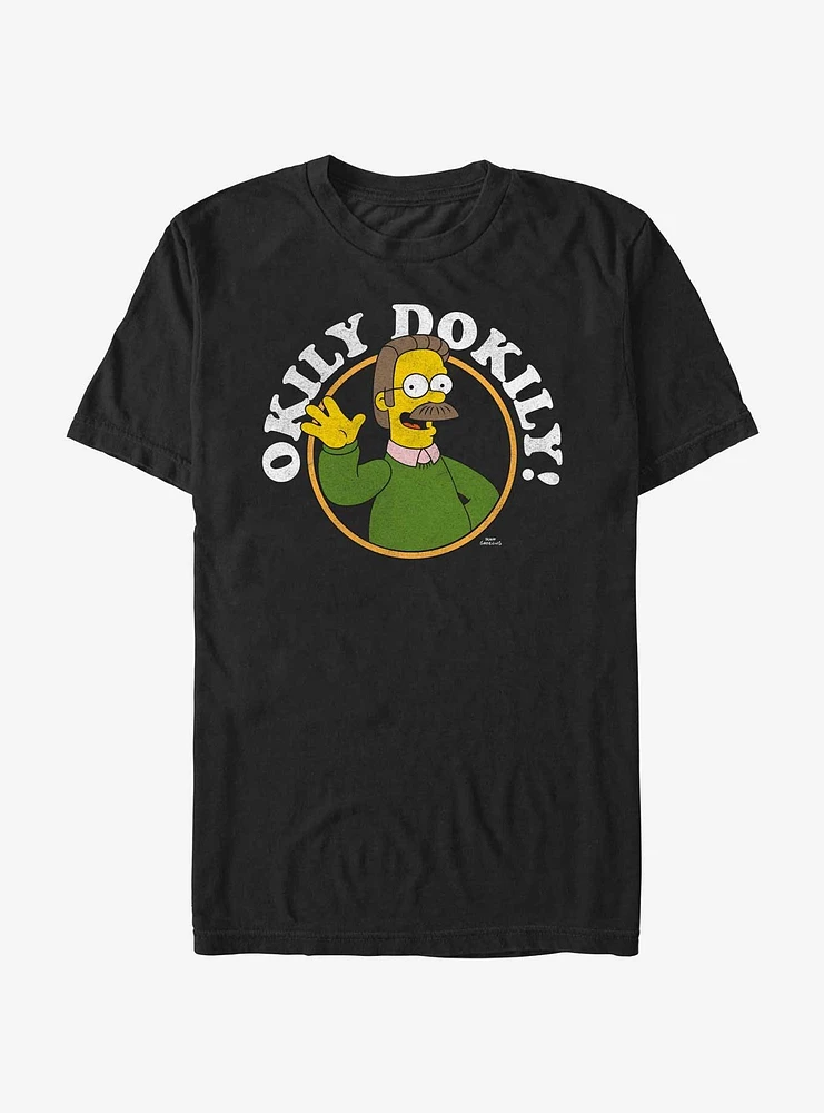 The Simpsons Ned Flanders Okily Dokily T-Shirt