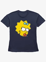 The Simpsons Sassy Maggie Girls Straight Fit T-Shirt
