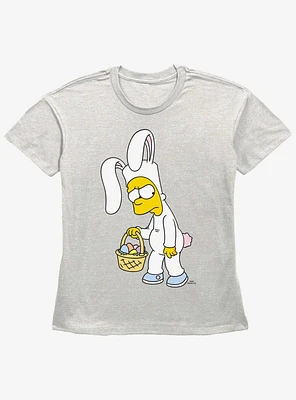 The Simpsons Bunny Bart Girls Straight Fit T-Shirt