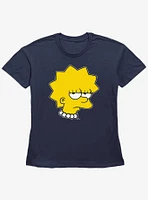 The Simpsons Unamused Lisa Girls Straight Fit T-Shirt