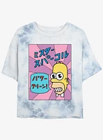 The Simpsons Mr. Sparkle Girls Tye-Dye Crop T-Shirt