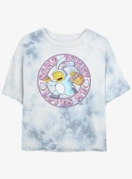 The Simpsons Some Bunny Loves Me Girls Tye-Dye Crop T-Shirt