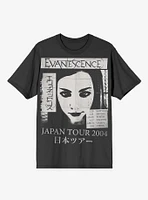 Evanescence Japan Tour Boyfriend Fit Girls T-Shirt