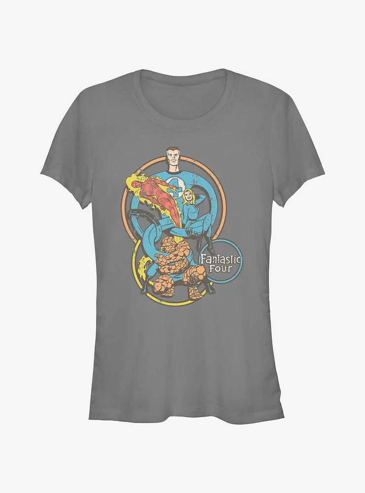 Marvel Fantastic Four Super Hoops Girls T-Shirt