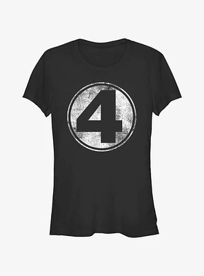 Marvel Fantastic Four Distressed Logo Girls T-Shirt