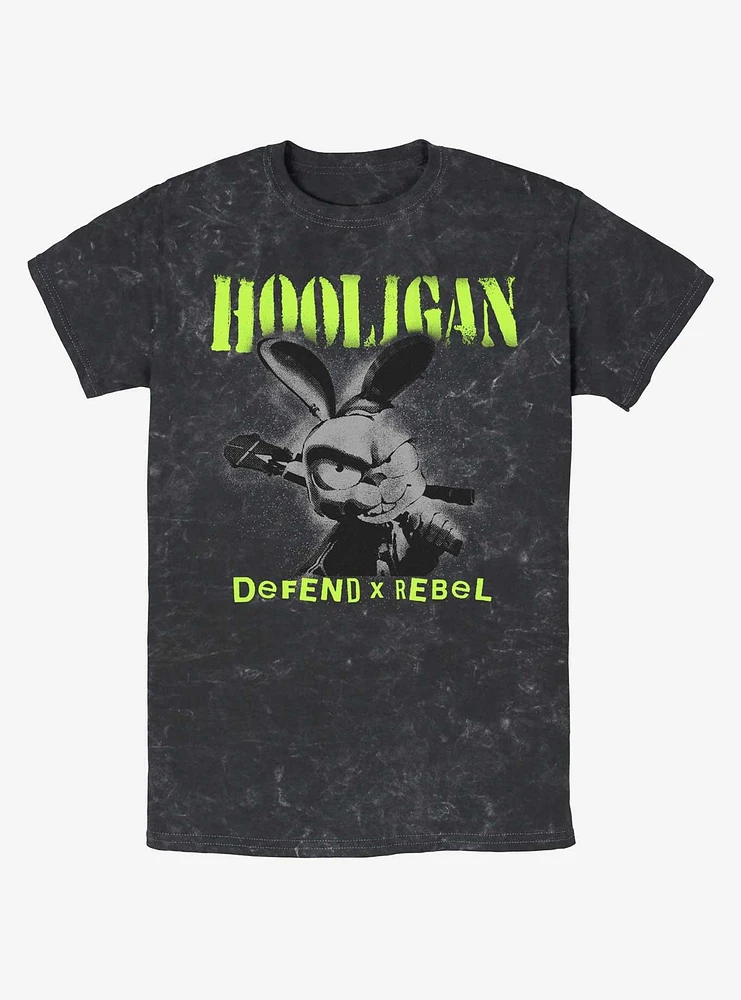 My Pet Hooligan Defend X Rebel Bunny Mineral Wash T-Shirt