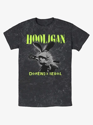 My Pet Hooligan Defend X Rebel Bunny Mineral Wash T-Shirt